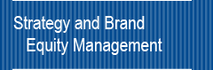 Strategy and brand management